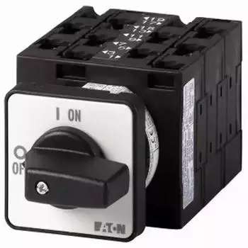 Eaton Stern-Dreieck-Schalter T3 32A 0-Y-D 60&deg; 9 Kontakte Einbau (004135)