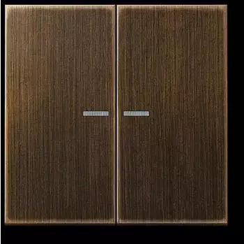 Jung KNX RF Taster 2-fach, Messing antik (ME10921STRFAT)