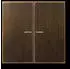 Jung KNX RF Taster 2-fach, Messing antik (ME10921STRFAT)