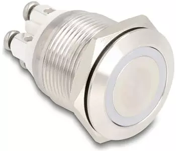 DeLock Drucktaster 19mm 1NO LED gelb IP65 (20979)