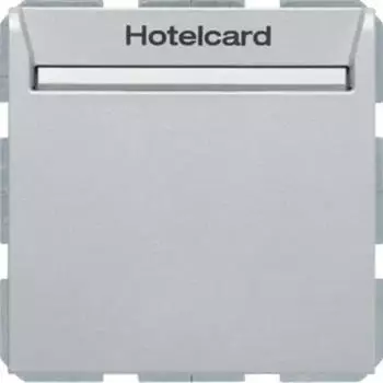 Berker Relais-Schalter mit Zentralst&uuml;ck f&uuml;r Hotelcard S.1/B.3/B.7 Alu matt (16408984)