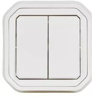Legrand Plexo New Doppelwechselschalter/Taster 10A IP55 (069855L)