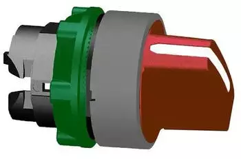 Schneider Electric Wahlschalter Frontelement Kunststoff 22mm Rot 2-Stellungen (ZB5AD204C0)