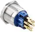 TRU Components GQ22 Vandalismusgeschützter Druckschalter RGB LED 250V/AC 3A IP65 (TC-7494640)