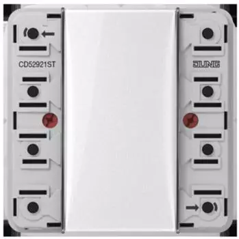 Jung CD52921ST KNX Tastsensor-Modul 2-fach Universal Secure Serie CD (CD52921ST)