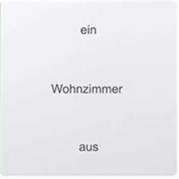Eltako W-F2T55E Wippe f&uuml;r Funktaster E-Design55, polarwei&szlig; matt, 10er-Pack (30055973)