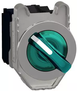 Schneider Electric Harmony XB4F Leuchtwahlschalter Metall 30mm (XB4FKCUST02)