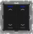 MDT KNX Taster Light 55 2-fach RGBW Jalousie, schwarz matt (BE-TAL55T206.A1)
