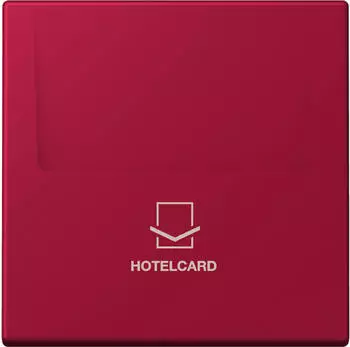 Jung LC 590 CARD Hotelcard-Schalter ohne Taster-Einsatz, rouge carmin (LC590CARD229)