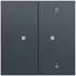 Gira Tastwippe 2-fach unbedruckt/Pfeile OneKNX System 70 Anthrazit (517573)