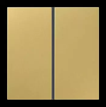 Jung Tastensatz 2-fach Serie LS Messing classic (ME2402TSAC)
