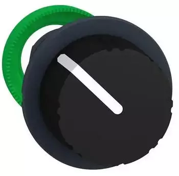 Schneider Electric Drehschalter Frontelement flacher Einbau &Oslash;30mm, schwarz, 2-Stellungen (ZB5FD49)