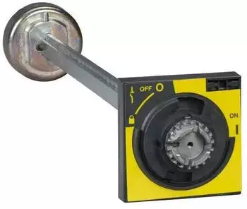 Schneider Electric Vorderseitiger Drehantrieb mit T&uuml;rkupplung rot/gelb f&uuml;r ComPact INS/INV800/2500 (31289)