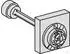 Schneider Electric Vorderseitiger Drehantrieb mit Türkupplung rot/gelb für ComPact INS/INV800/2500 (31289)