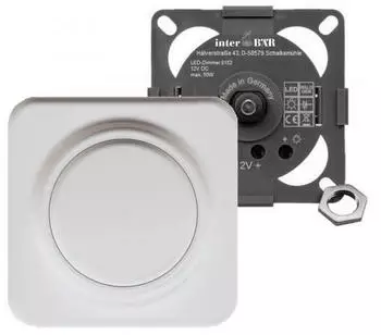 inter B&Auml;R LED-M&ouml;beleinbau-Drehdimmer 12V Unterputz, Wei&szlig; (8152-008.01)