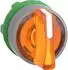 Schneider Electric Harmony XB5 Leuchtwahlschalter Frontelement, Kunststoff, 22mm, 3 Stellungen, tastend, Orange (ZB5AK1853C0)