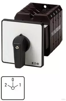 Eaton Wendeschalter T5B 63A 5-Kontakte 2-0-1 rastend (092419)