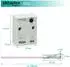 Oktaplex Rosa Mini-Einbau-Dämmerungsschalter mit externem Sensor weiß IP65 2er-Set (22023)