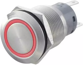 TRU Components LAS1-AGQ-22ZE vandalismusgesch&uuml;tzter Druckschalter rot IP67 250V/AC 5A (701320)