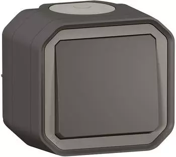Legrand Plexo Wechselschalter 10A anthrazit IP55 (070026)