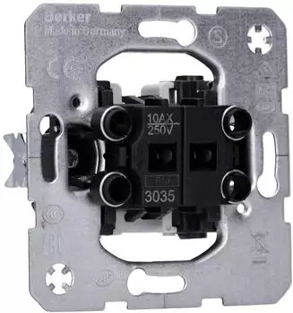 Hager Serienschalter Wippenschalter-Einsatz Unterputz 10A/250V (WDE3035)