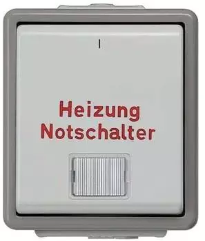 Siemens DELTA fläche Jalousie-Schalter dunkelgrau/hellgrau IP44 (5TA4741)