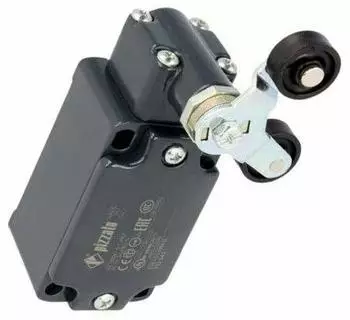 Pizzato Elettrica Endschalter Hebel 40mm, Kunststoffrolle Ø20mm, doppelt (FD 542)