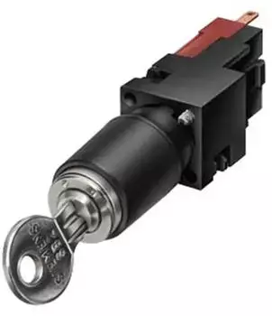 Siemens Schlüsselschalter C, 16mm, rund, Kunststoff (3SB2210-4QA01)