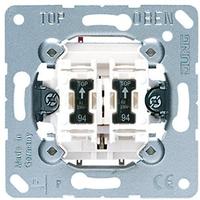 JUNG 535U5, Jung 535U5 Doppel-Taster 2 Schlie&szlig;er mit 2 Glimmlampen