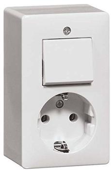 Peha Kombination Wippschalter/Schuko-Steckdose (6696)