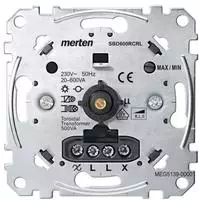 Merten MEG5139-0000, Merten MEG5139-0000 Universal-Drehdimmer-Einsatz, 20-600 W/VA