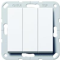 Gira 284403, Gira 284403 Taster BS 3f Schlie&szlig;er System 55 Reinwei&szlig;