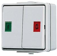JUNG 639W, Jung 639W Doppel-Taster 10 AX 250 V ~ Serie WG