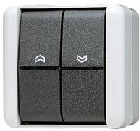 Jung 839VW, JUNG 839VW Jalousietaster 1-pol (1 Antrieb) 10 A 250 V IP 44 WG 800