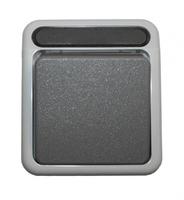 Merten MEG3116-8029, Merten MEG3116-8029 Aus/Wechselschalter, 1-polig, lichtgrau,