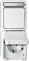 Merten MEG3494-8029, Merten MEG3494-8029 Kombination SCHUKO-Steckdose mit BRS/