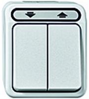 Merten MEG3715-8019, Merten MEG3715-8019 Rollladenschalter, 1-polig, polarwei&szlig;,