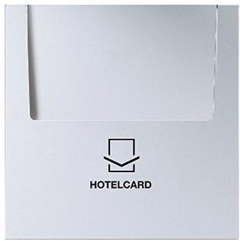 Jung Hotelcard-Schalter ohne Einsatz, aluminium AL2990CARD