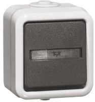 PEHA by Honeywell 1fach Komplett Taster Grau 303111