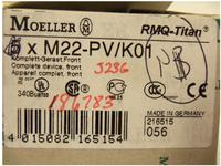 Eaton M22-PV/K01 Elektroschalter Drucktasten-Schalter Rot (216515)