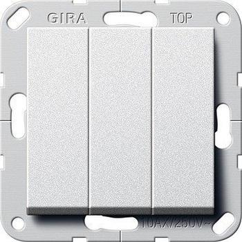 Gira 3-fach aluminium (284426)