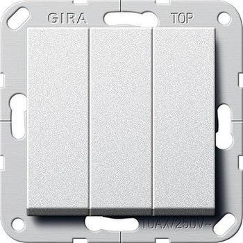 Gira 3-fach aluminium (283026)