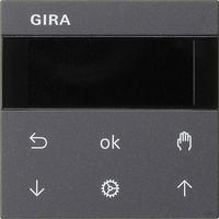 Gira System 3000 Jalousieuhr Display (anthrazit)