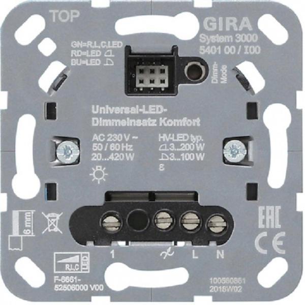 Gira Universal-LED-Dimmeinsatz S3000 (540100)
