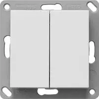 GIRA Funk-Wandsend. batterielos 2fach reinwei&szlig; matt 242227 (242227)