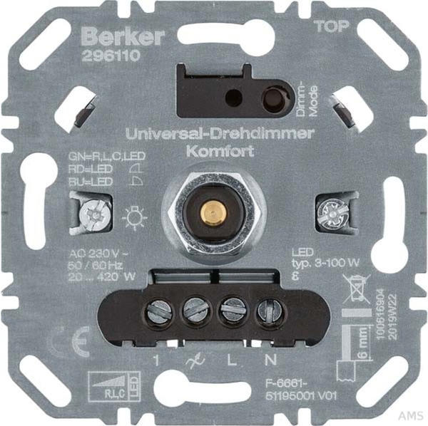 Berker Universal-Drehdimmer Kompfort (296110)