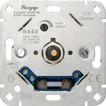 Kopp Dimmer Sockel Druck-Wechselschalter LED-Dimmer 100W/RL (844400008)