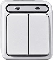 Merten MEG3755-8019, Merten MEG3755-8019 Rollladentaster, 1-polig, polarwei&szlig;,