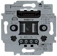 Busch-Jaeger 64851U, Busch-Jaeger 64851U LED-Dimmer-Einsatz flex, 1-fach 3-240VA