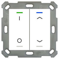 MDT Taster Light 55 2-fach mit TS Reinwei&szlig; BE-TAL55T2.D1